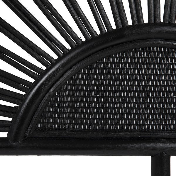 Black Rattan Headboard - - 35866926