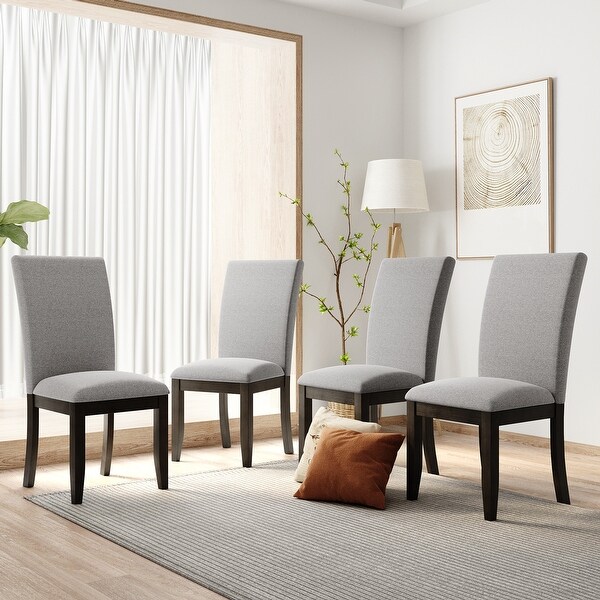 Wood Dining Chair Set for 4