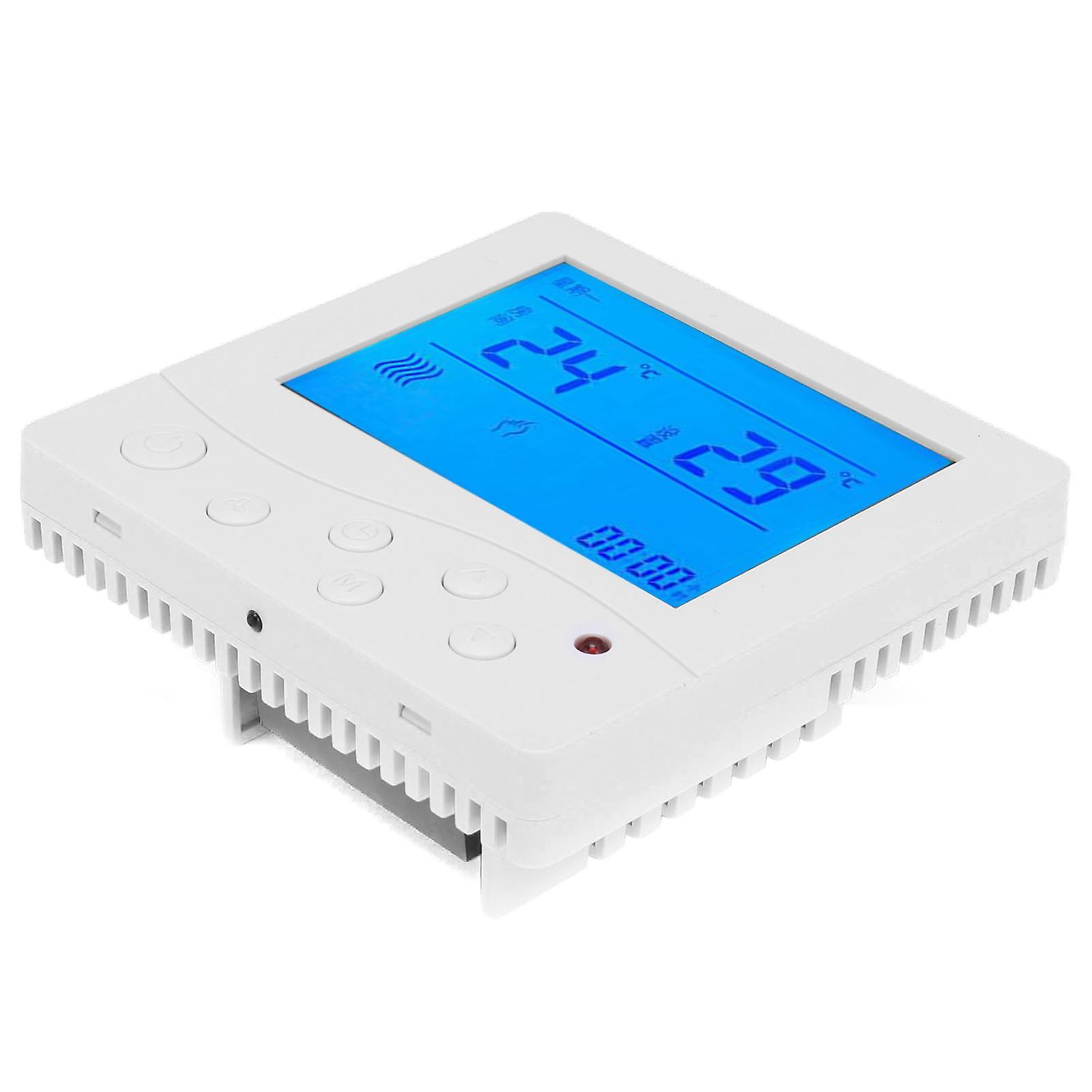 Fancoil Central Airconditioning Thermostat Intelligent Lcd Temperature Controllerthermostat Switch Ac220v