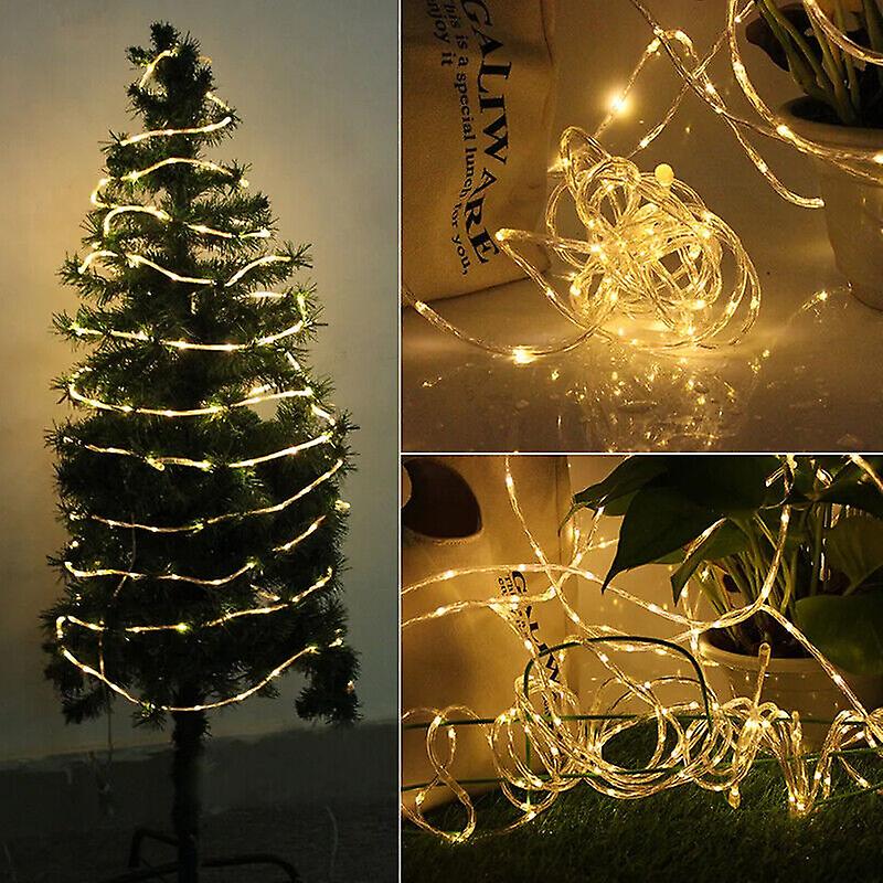 5m 50led Rope Strip Tube String Fairy Lights Waterproof Garden Outdoor Xmas C W12223292