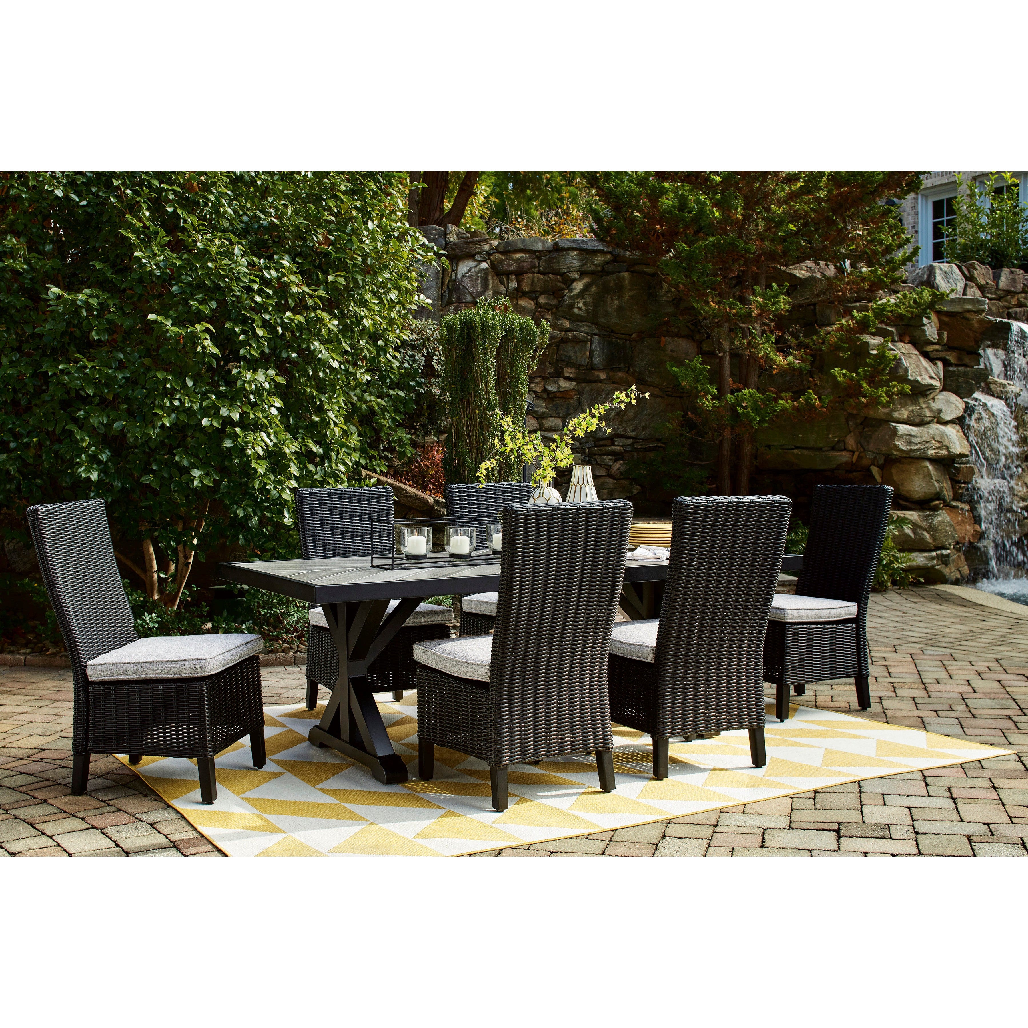 Fire Island Black Outdoor Dining Sets