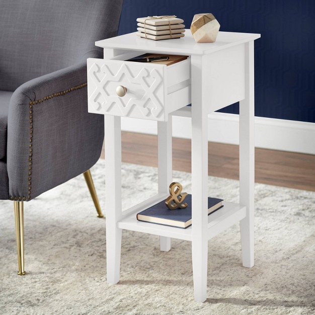 Raya End Table White Buylateral