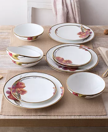 Noritake Alluring Fields Set of 4 Salad Plates Service For 4