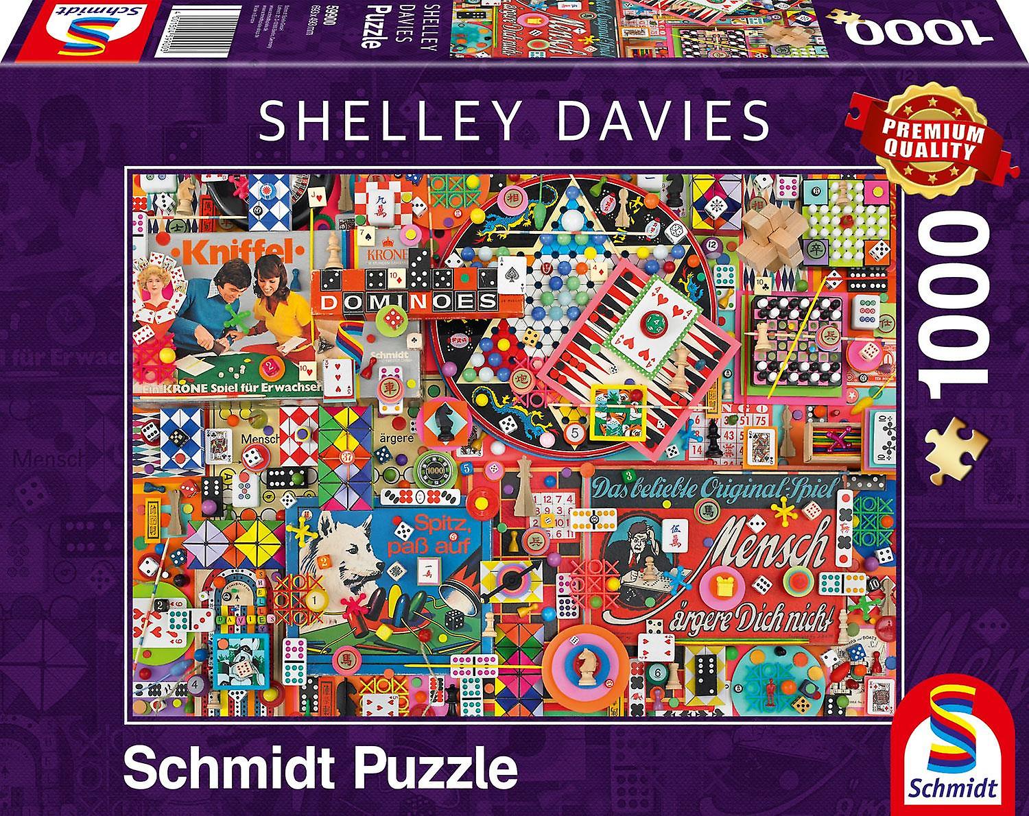 Schmidt Shelley Davies Vintage Board Games Jigsaw Puzzle (1000 Pieces)