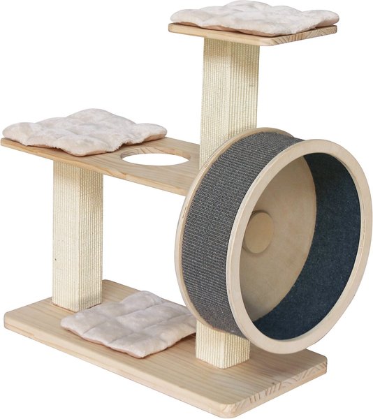 Penn-Plax Wheeled 35-in Sisal Cat Tree