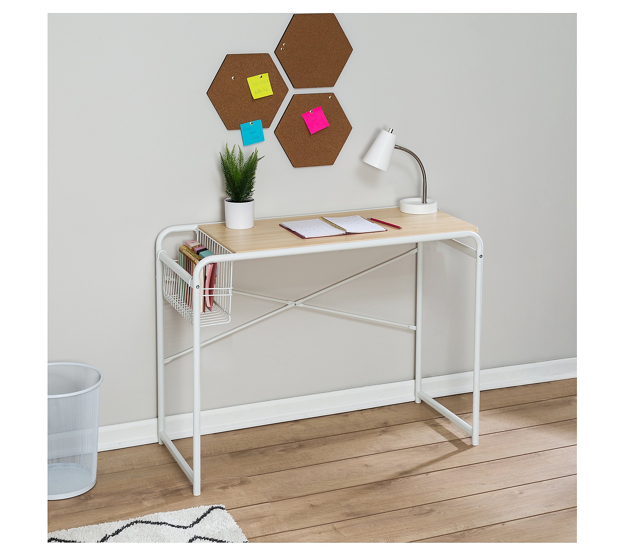 Honey-Can-Do Home Office Computer Desk with Basket