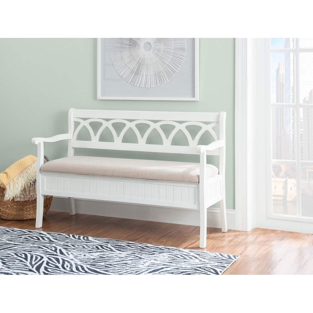 Elliana Flip Top Entryway Storage Bench