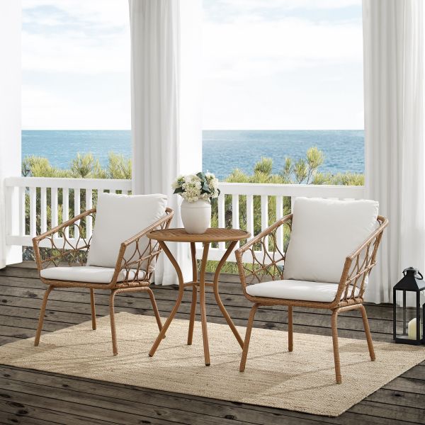 Juniper 3Pc Indoor/Outdoor Wicker Bistro Set