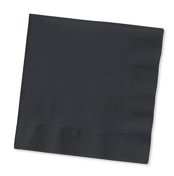 Creative Converting 523260 Black Velvet 2 Ply Lunc...