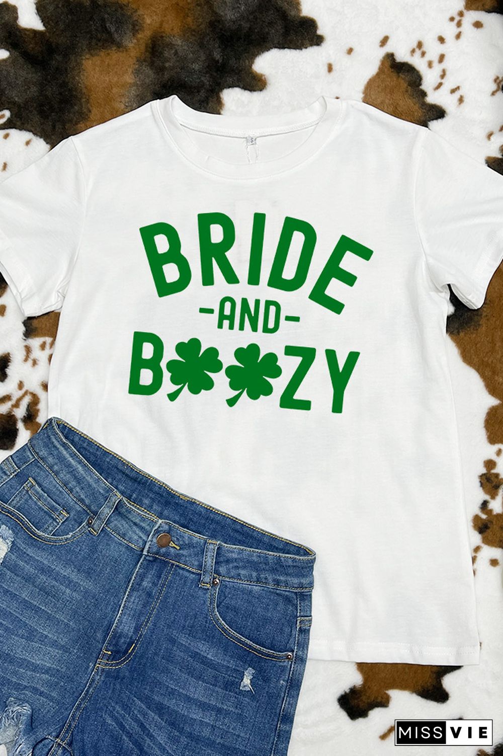 Lucky Bride Short Sleeve Graphic Tee Wholesale