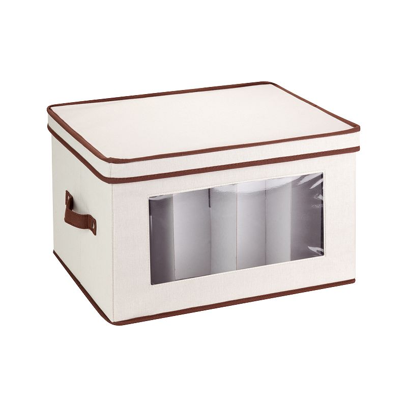 Honey-Can-Do Canvas Window Storage Box with Lid