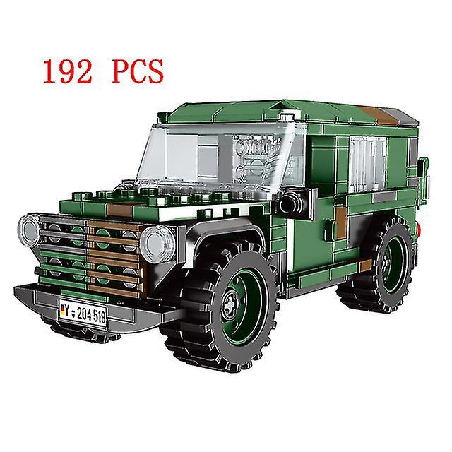 Jwl-truck Pickup Van Sets Model Building Blocks Suv Heavy Cargo Transport Military Police Fire Car Swat Vehicle Creative Brick Kits