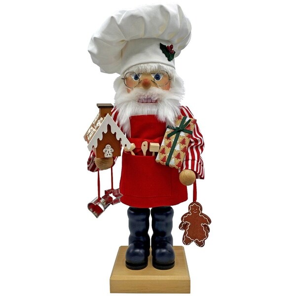 19 Brown and Red Christian Ulbricht Gingerbread Baker Nutcracker Decoration