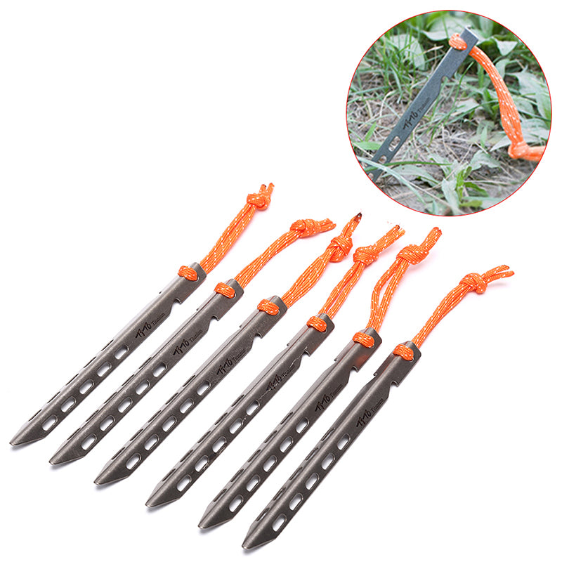 Titanium Tent Peg V Shape Outdoor Camping Tent Nail Titanium Tent stake