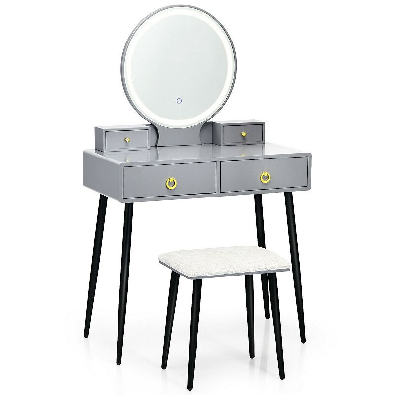 Vanity Table Set With Mirror