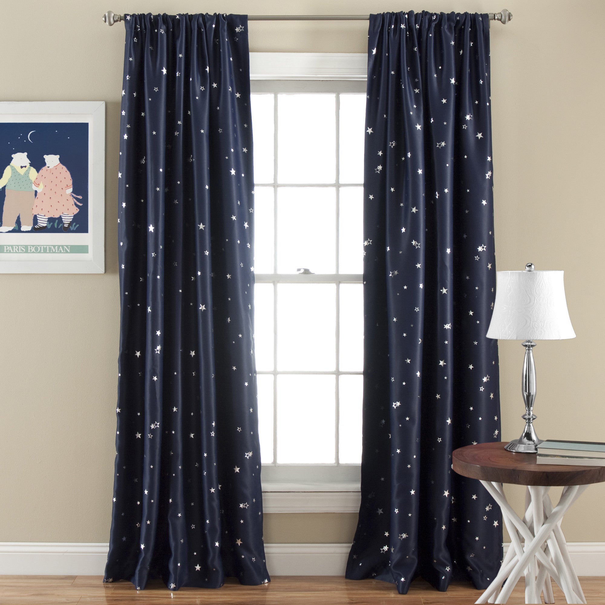 Star Blackout Window Curtain Set