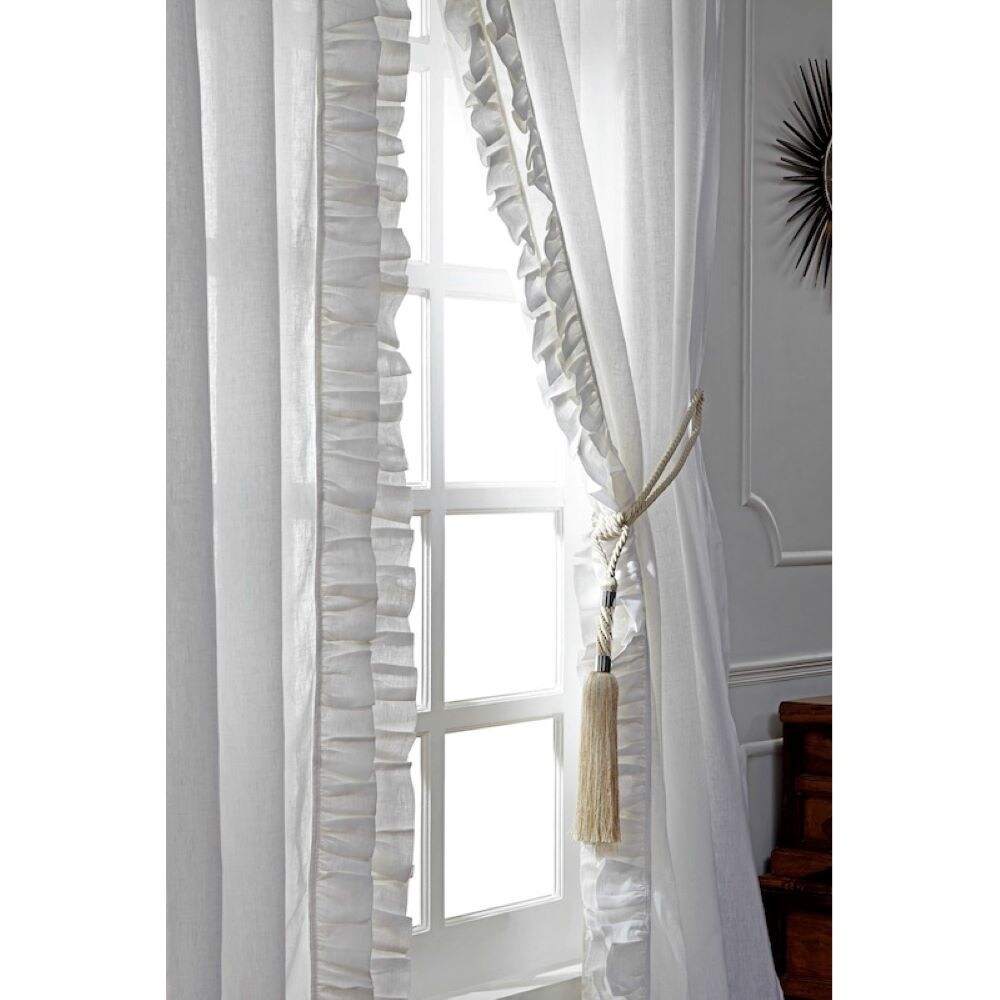 Basillin Linen Curtain Panel Set