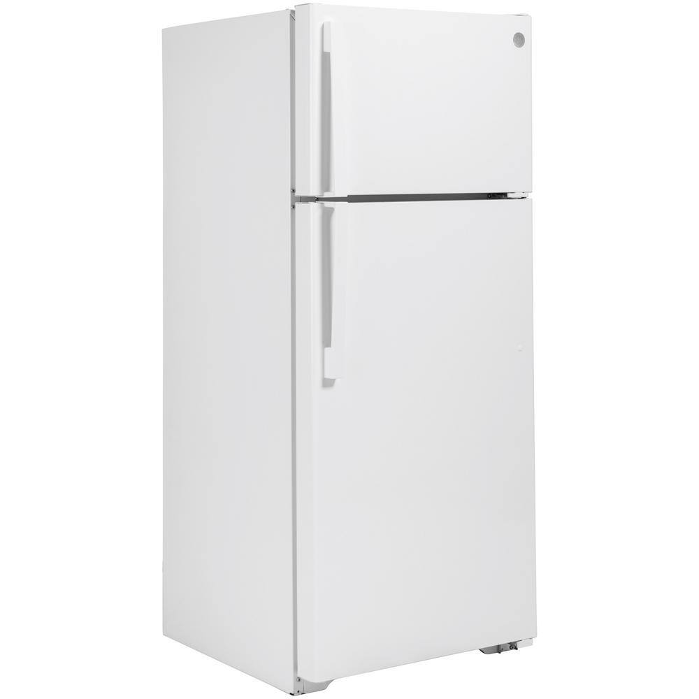 GE 17.5 cu. ft. Top Freezer Refrigerator in White GTS18HGNRWW