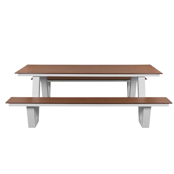 Pangea Home Lukas Aluminum Modern Picnic Table