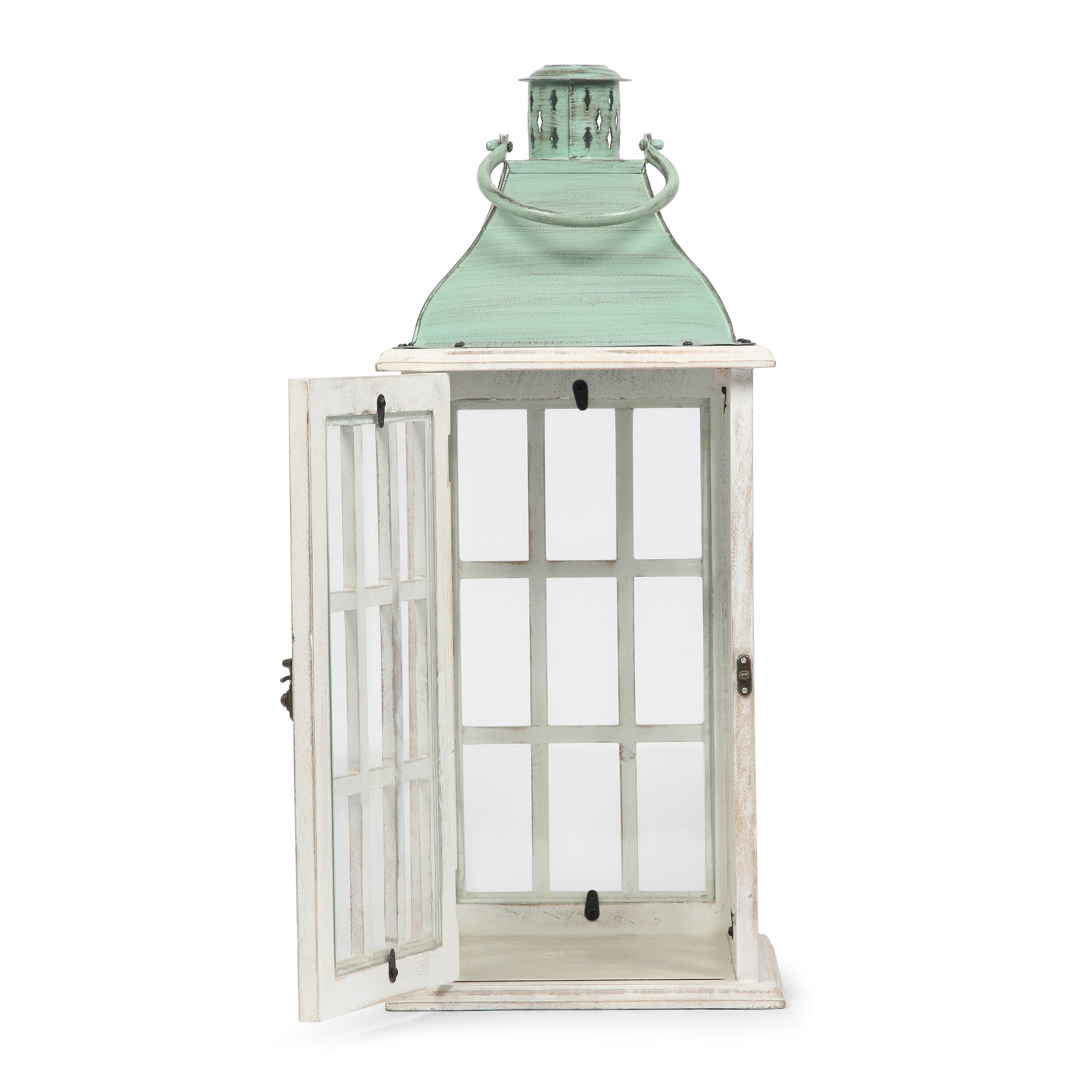 Reigle Coastal Handcrafted Mango Wood Decorative Lantern