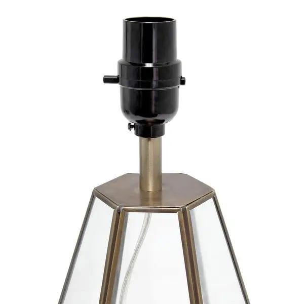 Lalia Home Transparent Triagonal Table Lamp