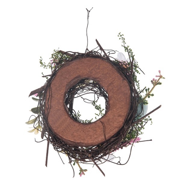 Transpac Natural Fiber 6 69 In Multicolor Easter Nest Candle Ring