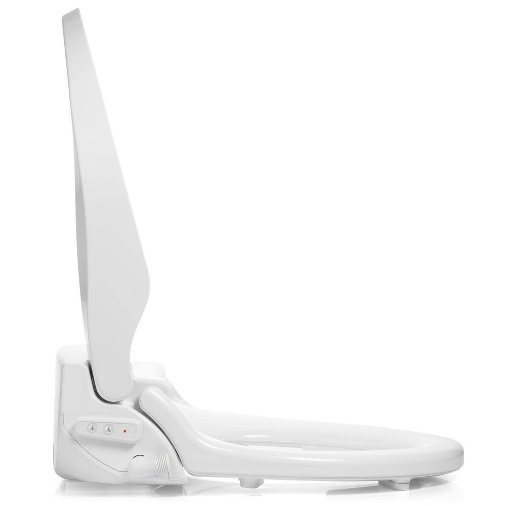 Brondell Swash Select Electric Bidet Seat for Elongated Toilets in White with Warm Air Dryer and Deodorizer DR802-EW