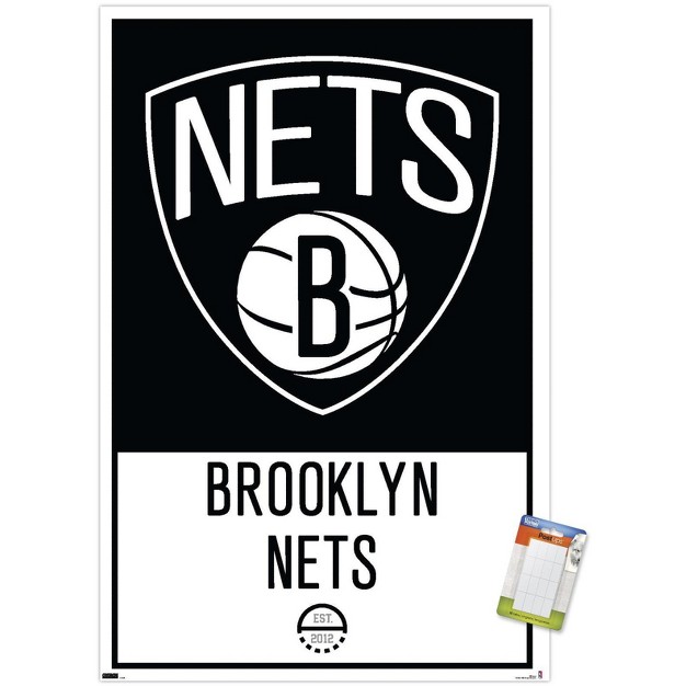 Trends International Nba Brooklyn Nets Logo 21 Unframed Wall Poster Prints