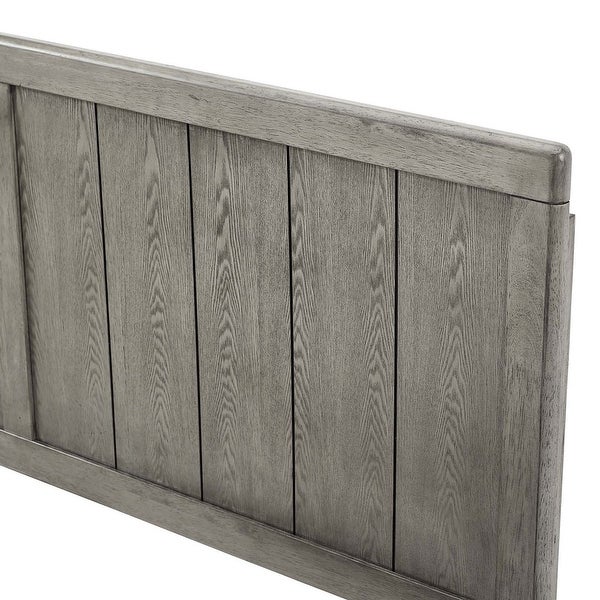 Widman Country Style Full Size Grey Wooden Headboard - - 32157934