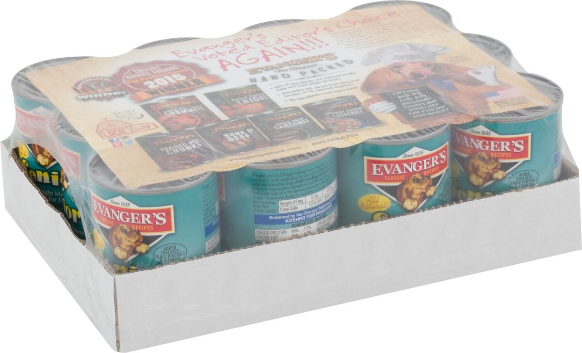 Evanger's Classic Recipes Senior and Weight Management Dinner Canned Dog Food