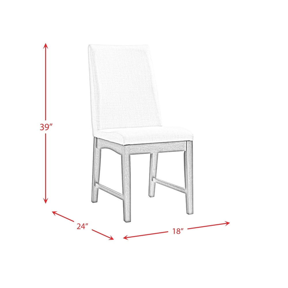 Picket House Furnishings Simms 5PC Round Standard Height Dining Set Table   Four Chairs