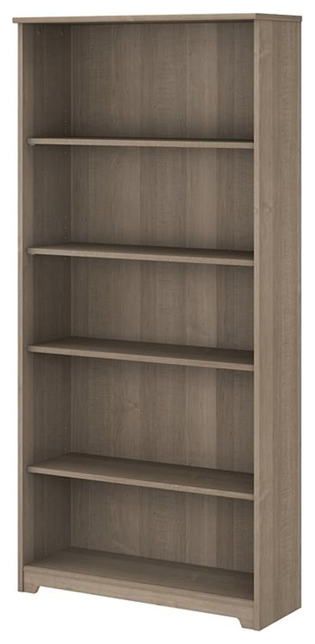 Home Square 5 Traditional Wood Shelf Bookcase in Ash Gray ( Set of 2 )   Transitional   Bookcases   by Homesquare  Houzz