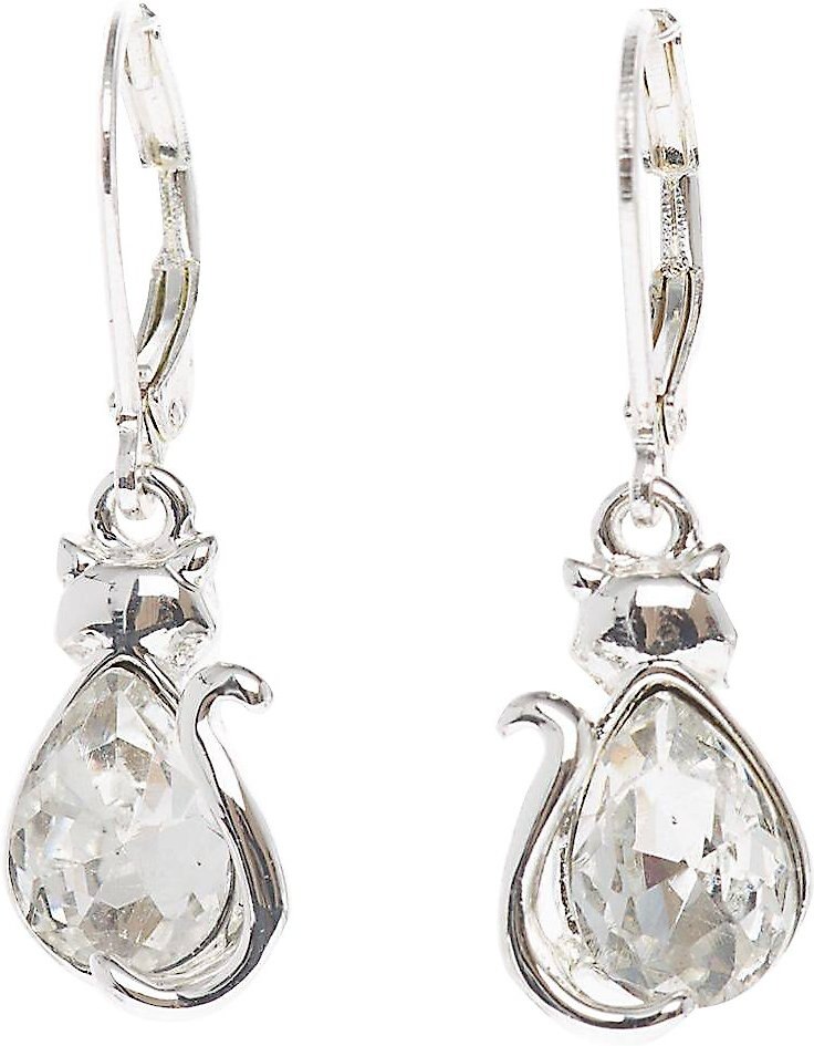 Pet Friends Cat Stone Drop Earrings