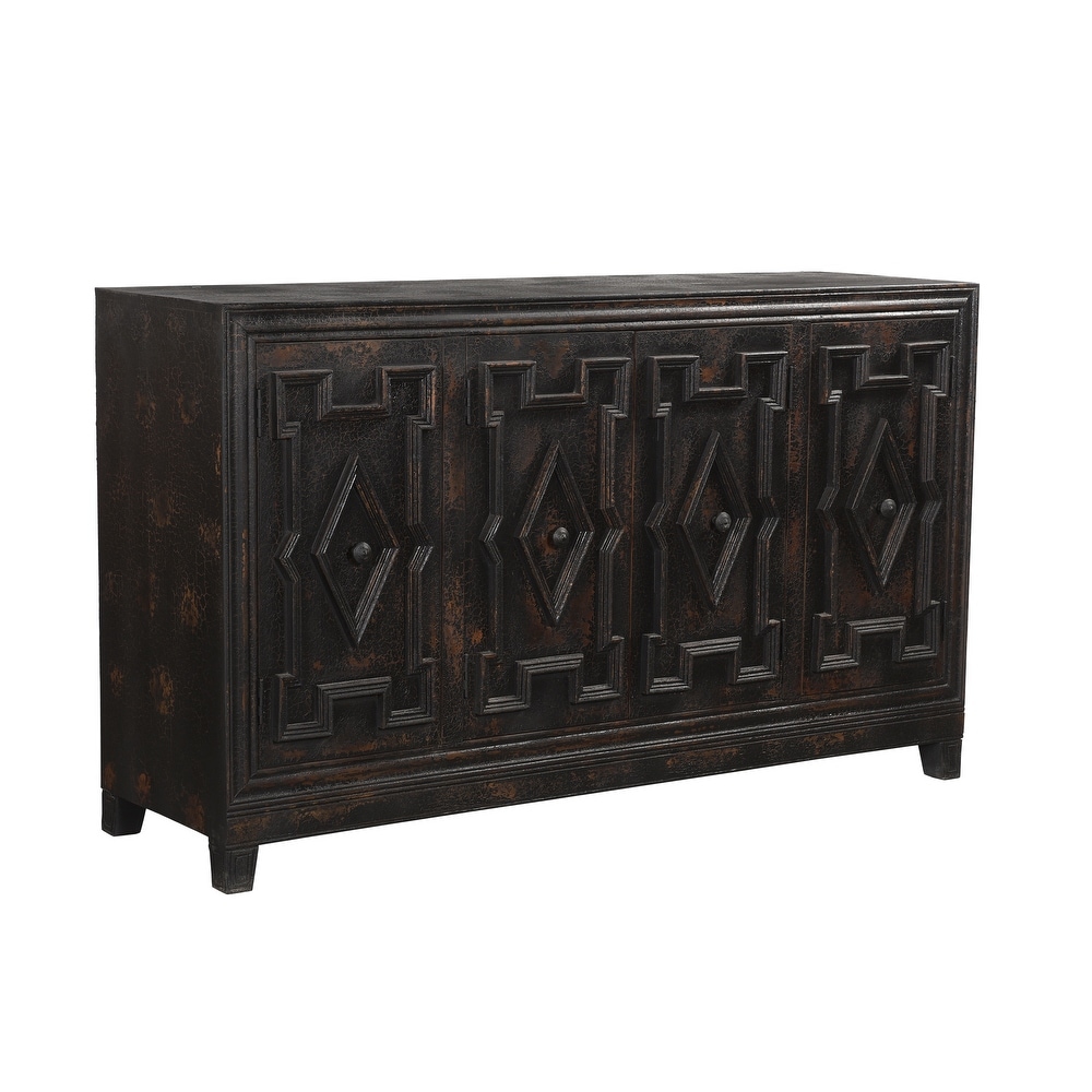 Aubrey 4 Door Diamond Sideboard   66\