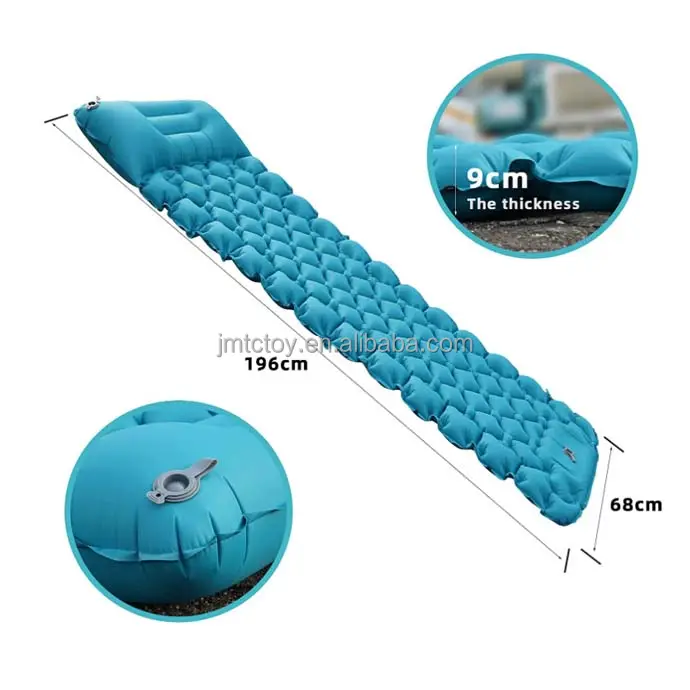 Air camping mattress sleeping mats Built in Foot Pump Inflatable camping mat