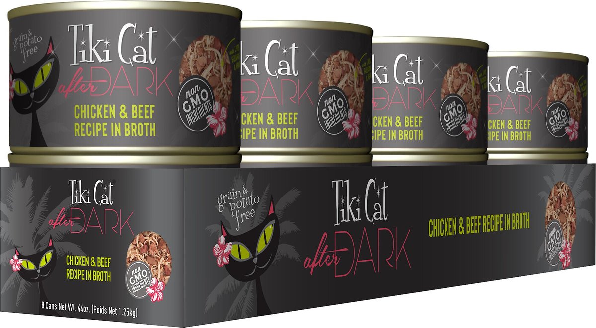 Tiki Cat After Dark Chicken and Beef Canned Cat Food