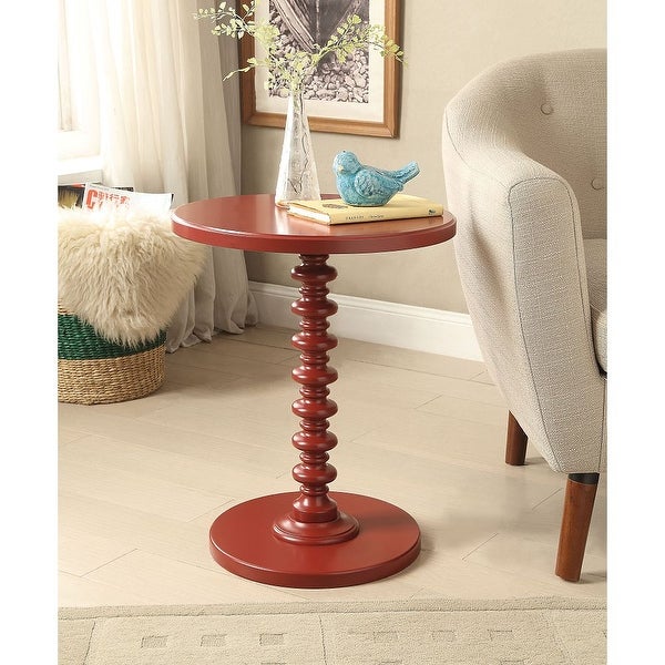 Acton Wooden Round Top and Base Side Table