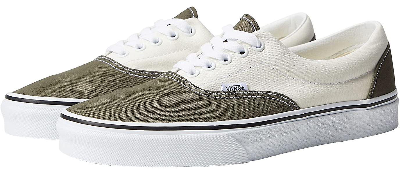 Vans UA Era Utility Pop White Khaki Mens Canvas Skate Trainers