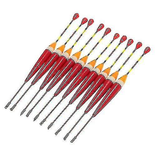 10pcs Multi-purpose Light Floaters Angling Equipment Fishing Floats Set Buoyant Bite Indicator Float