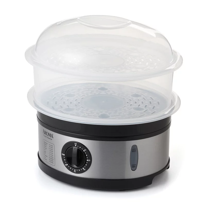 Aroma 5-qt. Two-Tiered Electric Food Steamer