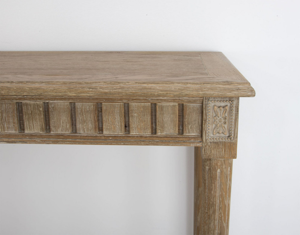 Bansi White Console Table   Farmhouse   Console Tables   by Virgil Stanis Design  Houzz