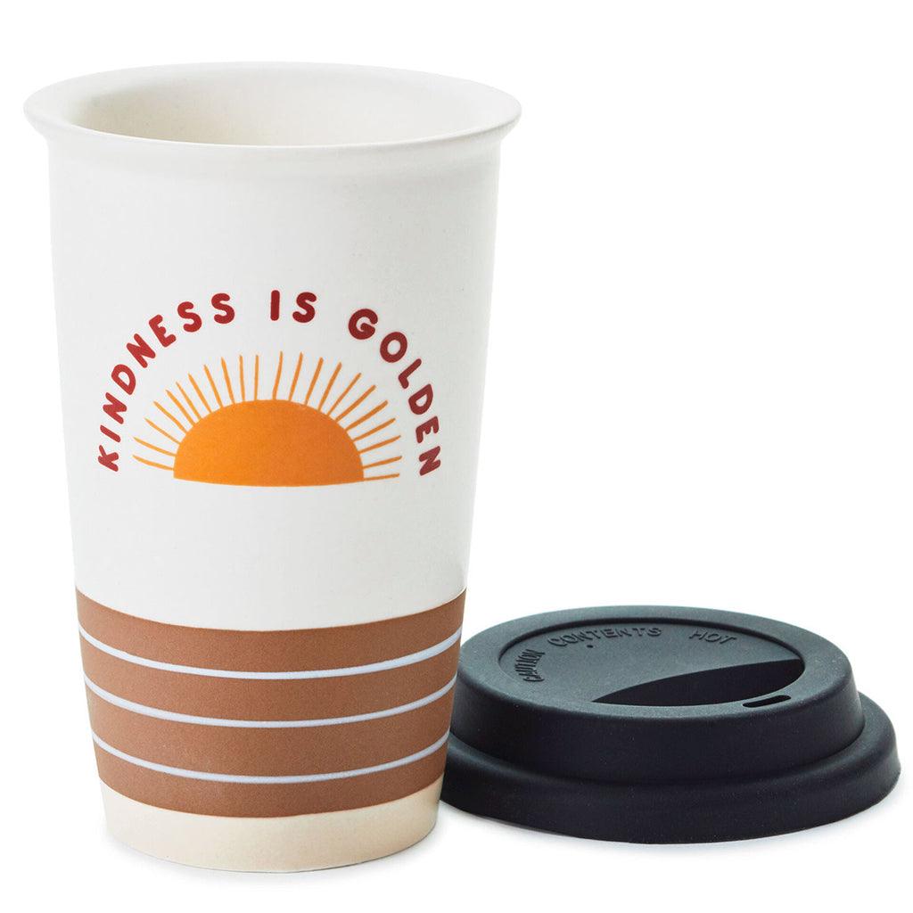 Hallmark  Kindness Is Golden Ceramic Travel Mug, 9 oz.