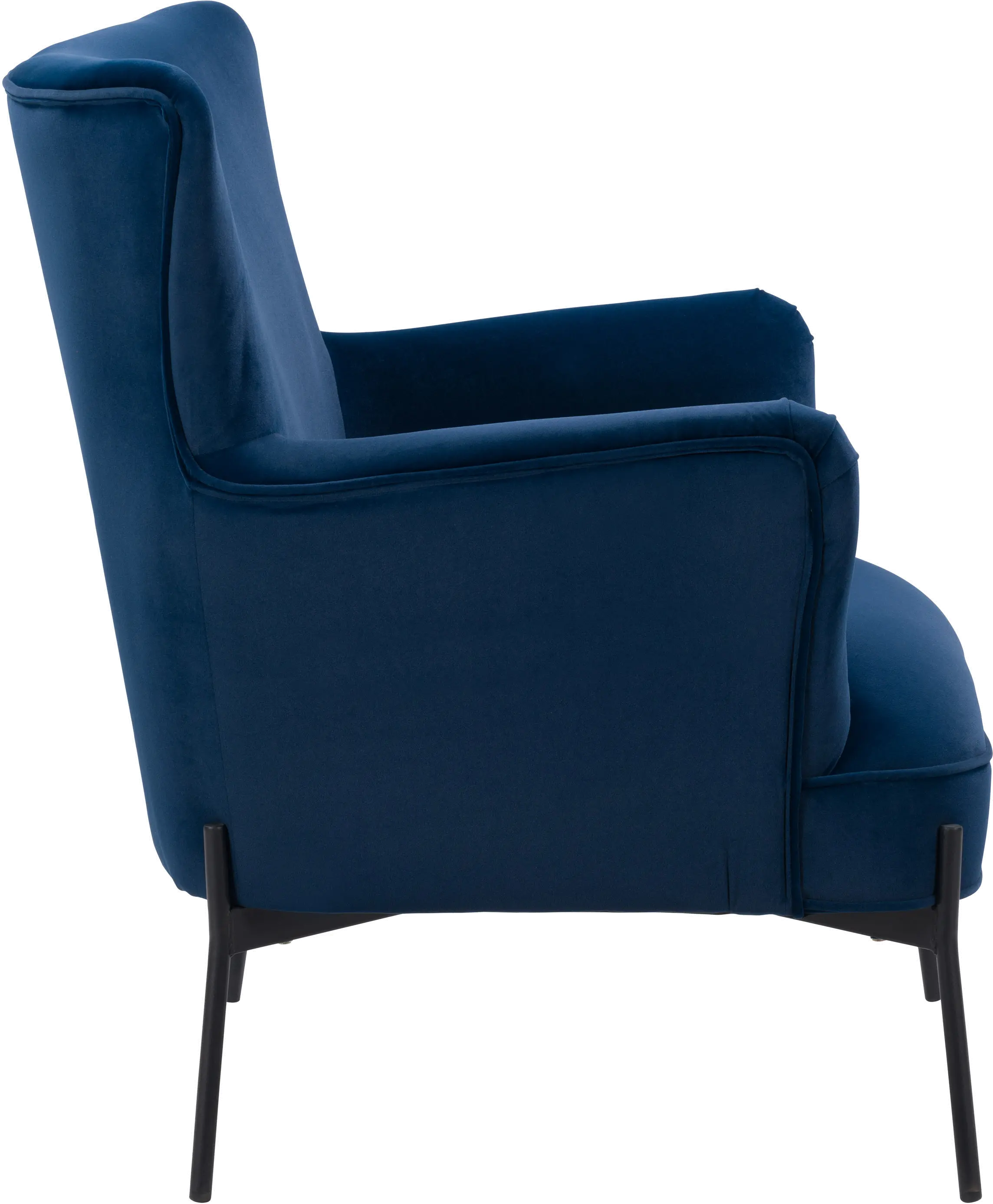 Elwood Blue Wingback Accent Chair