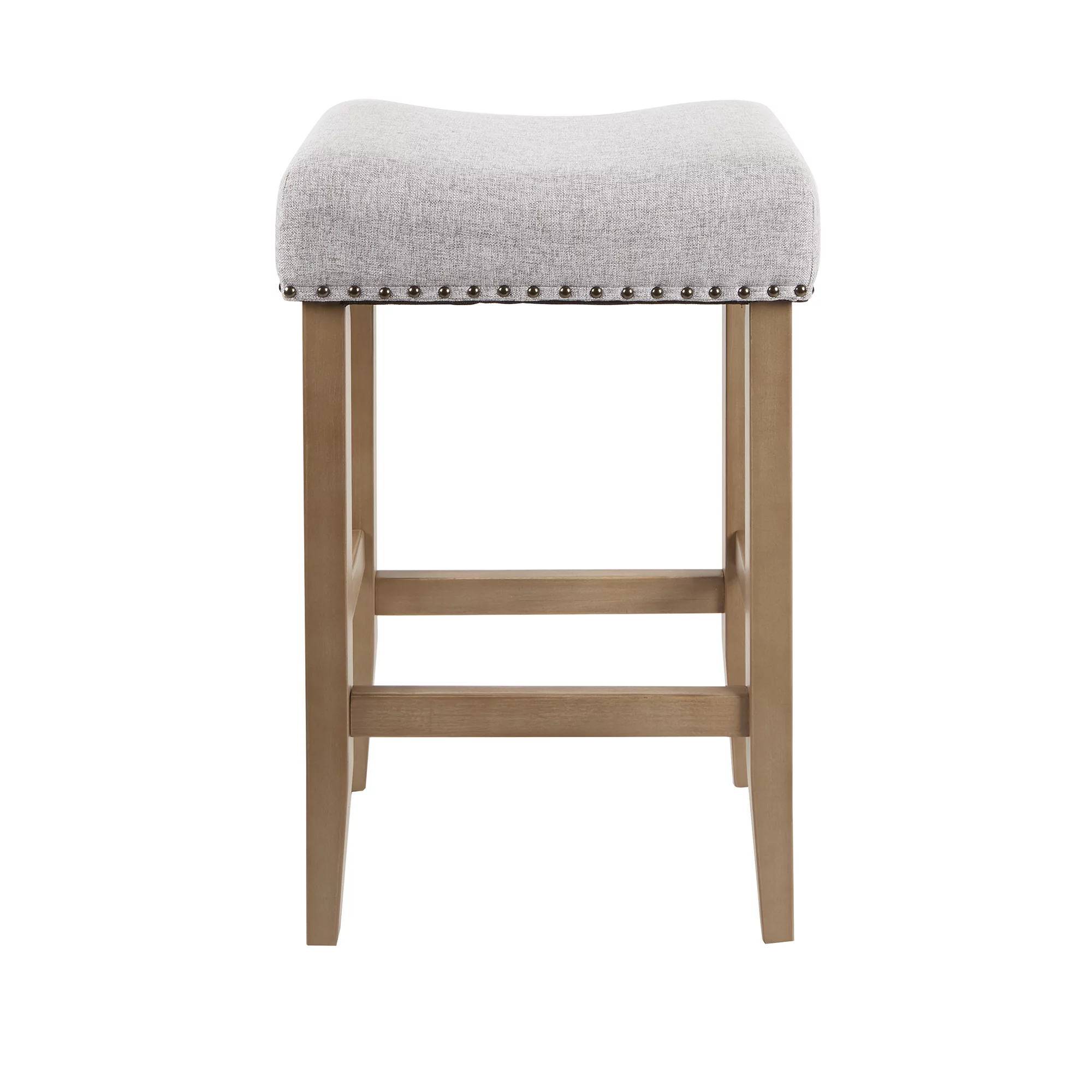 Better Homes and Gardens Light Grey Upholstered 29 inch Barstool