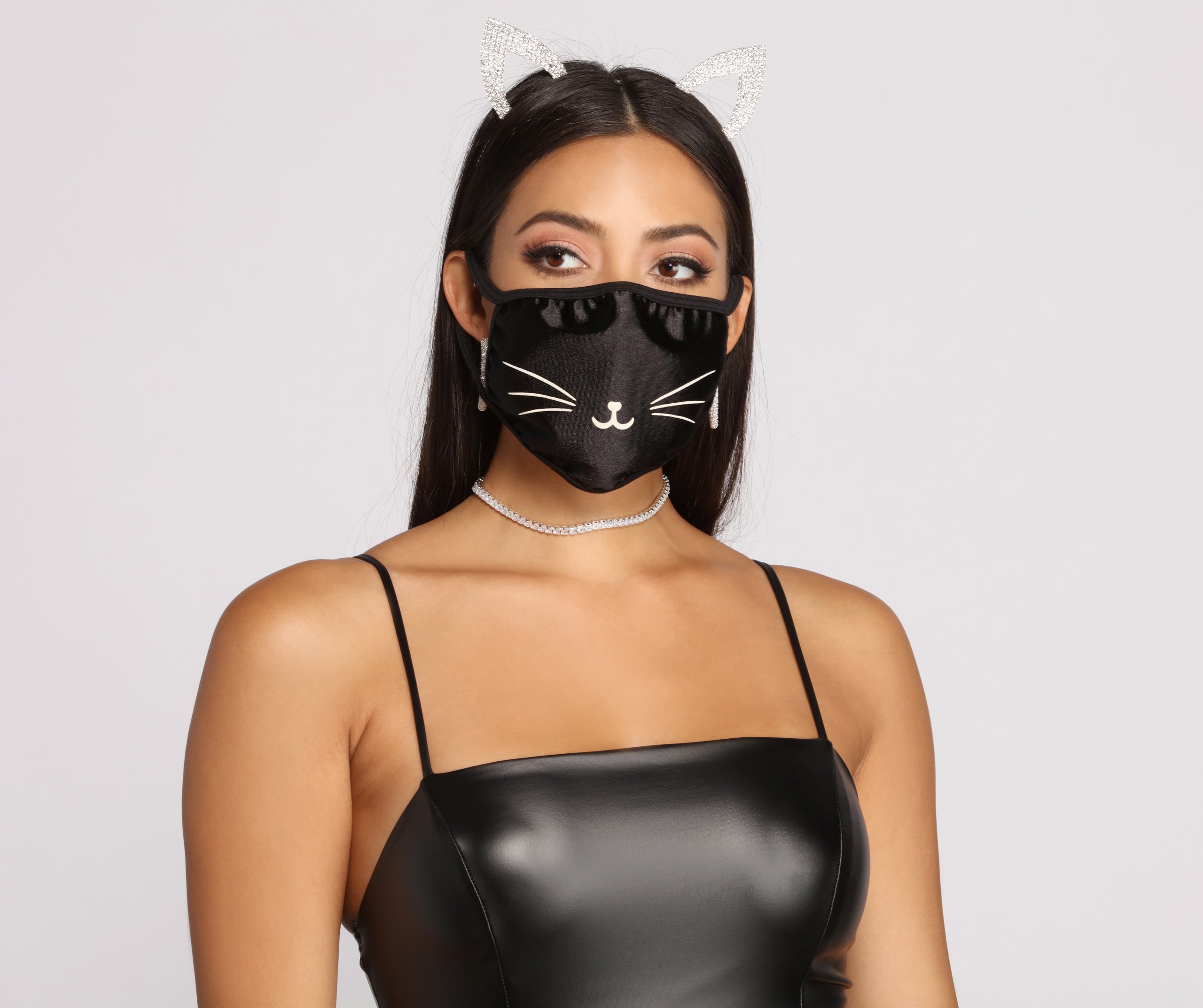 Purrfect Style Halloween Face Mask