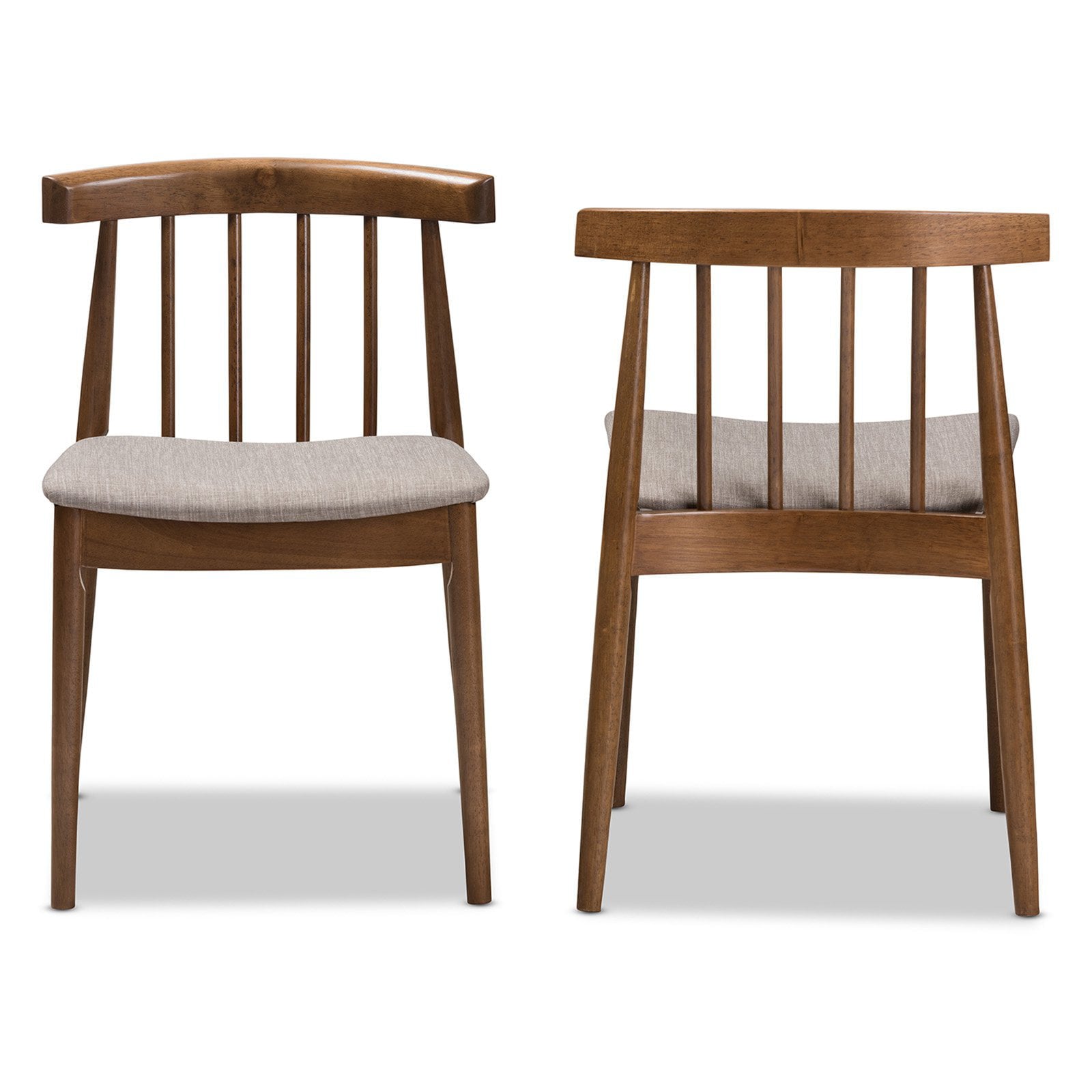 Baxton Studio Wyatt Slat Black Dining Side Chair - Set of 2