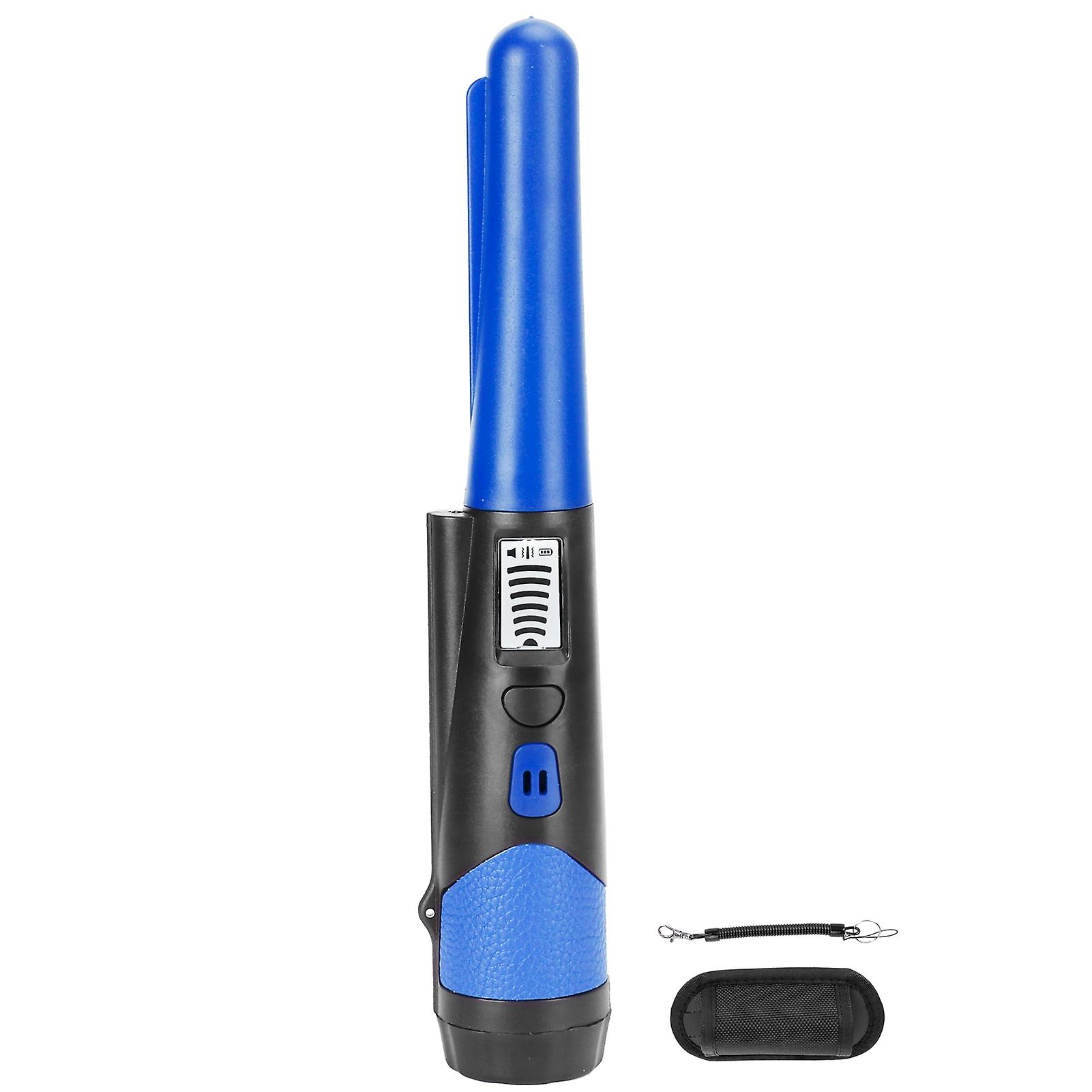 Metal Detecting Pinpointer Detector High Sensitivity 360degree Handheld Metal Locating Rodblue