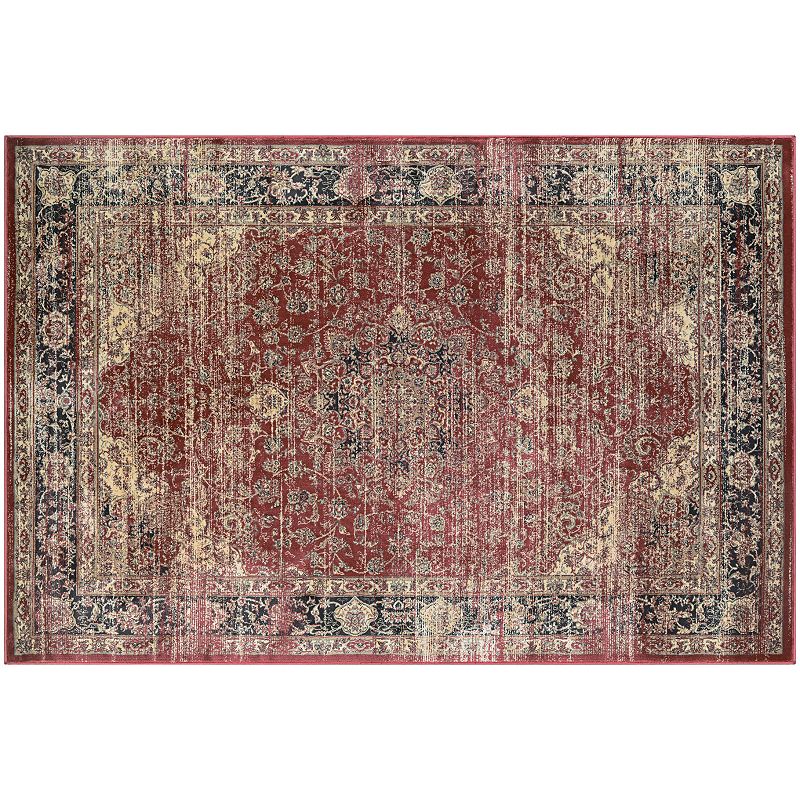 Couristan Zahara Persian Vase Framed Floral Rug