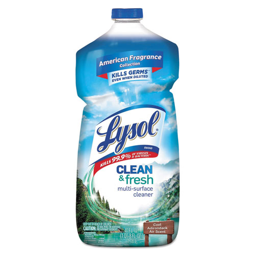 Reckitt Benckiser Lysol Clean and Fresh Multi-Surface Cleaner | Cool Adirondack Air， 40 oz Bottle | RAC78630