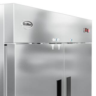 Koolmore 54 in. Half-Door Reach In Commercial Refrigerator in Stainless Steel 47 cu. Ft RIR-2D-SSHD